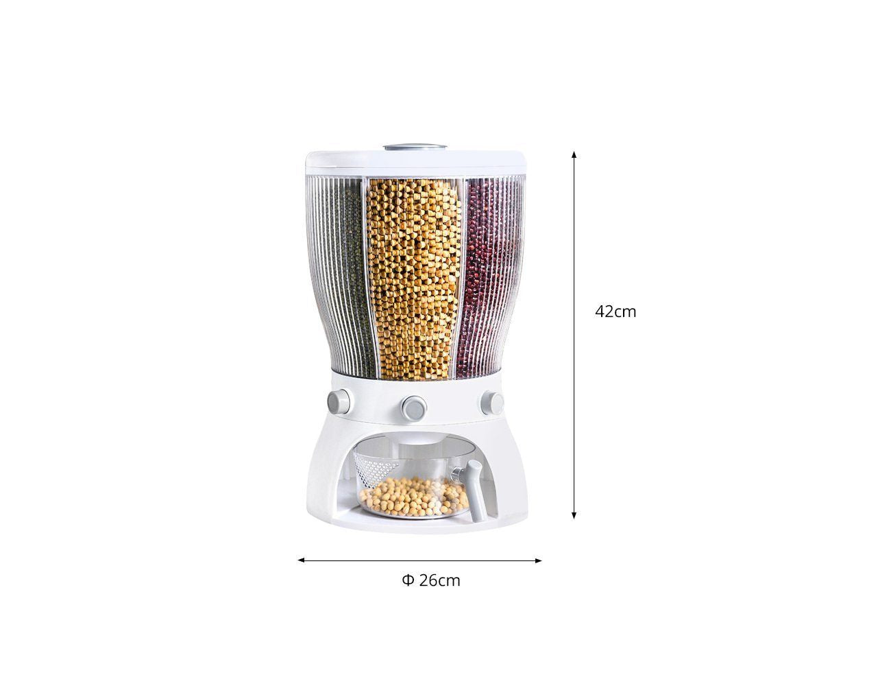 Rotatable Dry Foods Storage Nuts Container