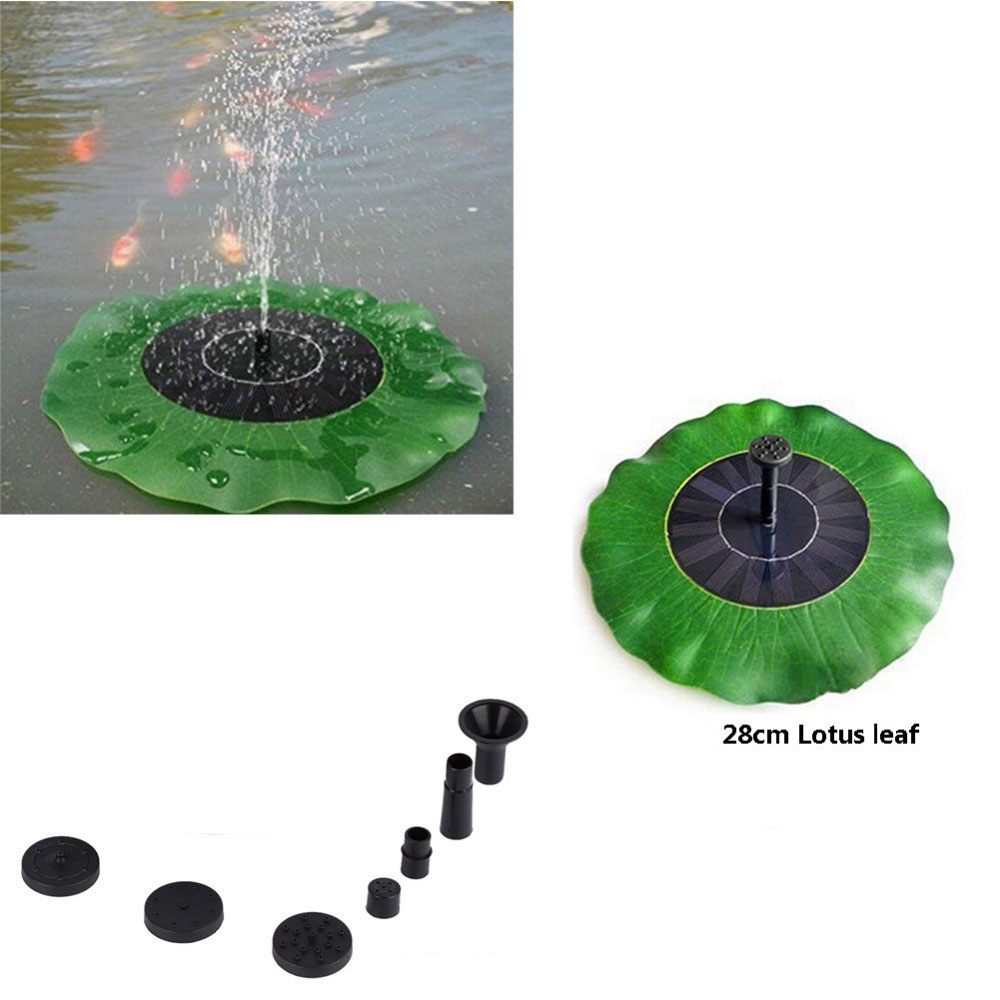 Solar Floating Pond Fountain 22cm Lotus Pump