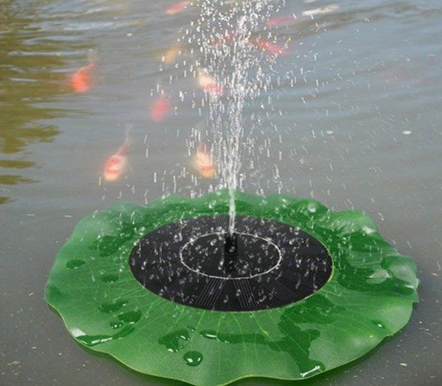 Solar Floating Pond Fountain 22cm Lotus Pump