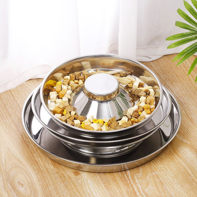 Stainless Steel Slow Feeder Dog Bowls