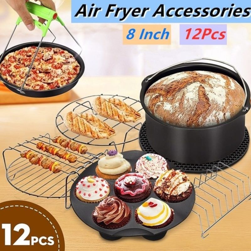 12pcs 8" Air Fryer Accessories