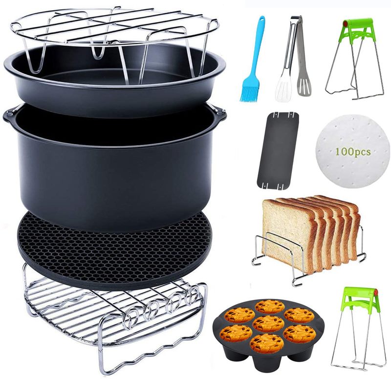 12pcs 8" Air Fryer Accessories