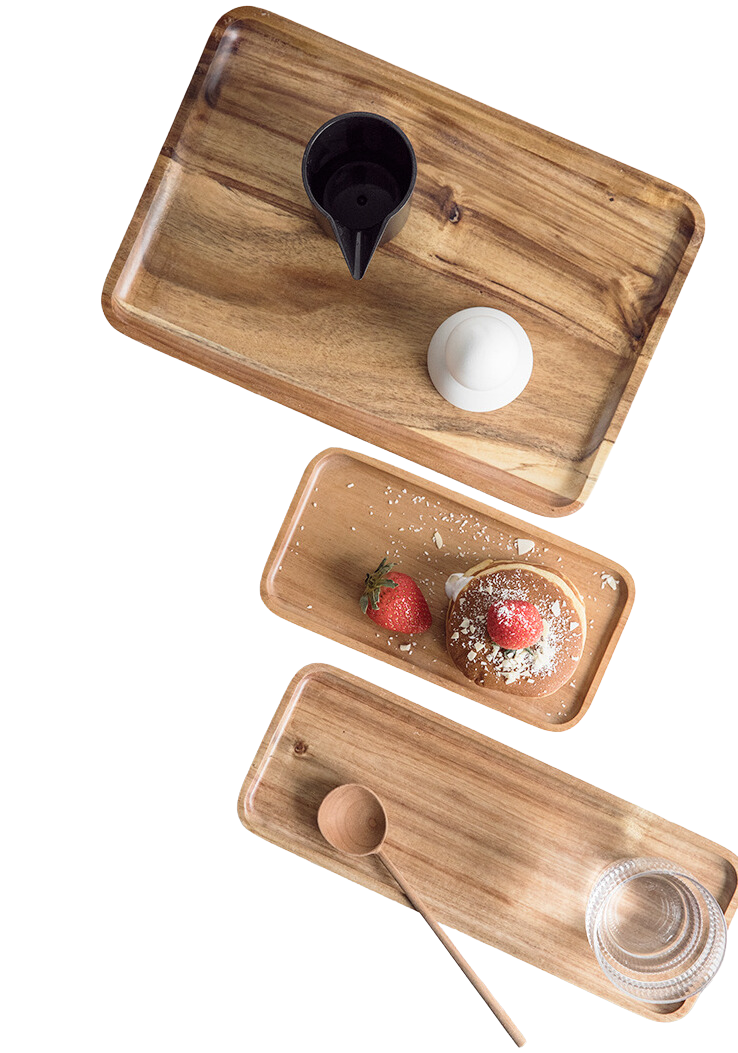 Yael Wooden Rectangle Plate