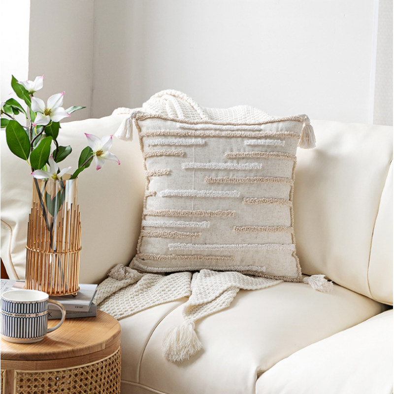 Eva Designer Natural Life Cotton Hemp Cushion