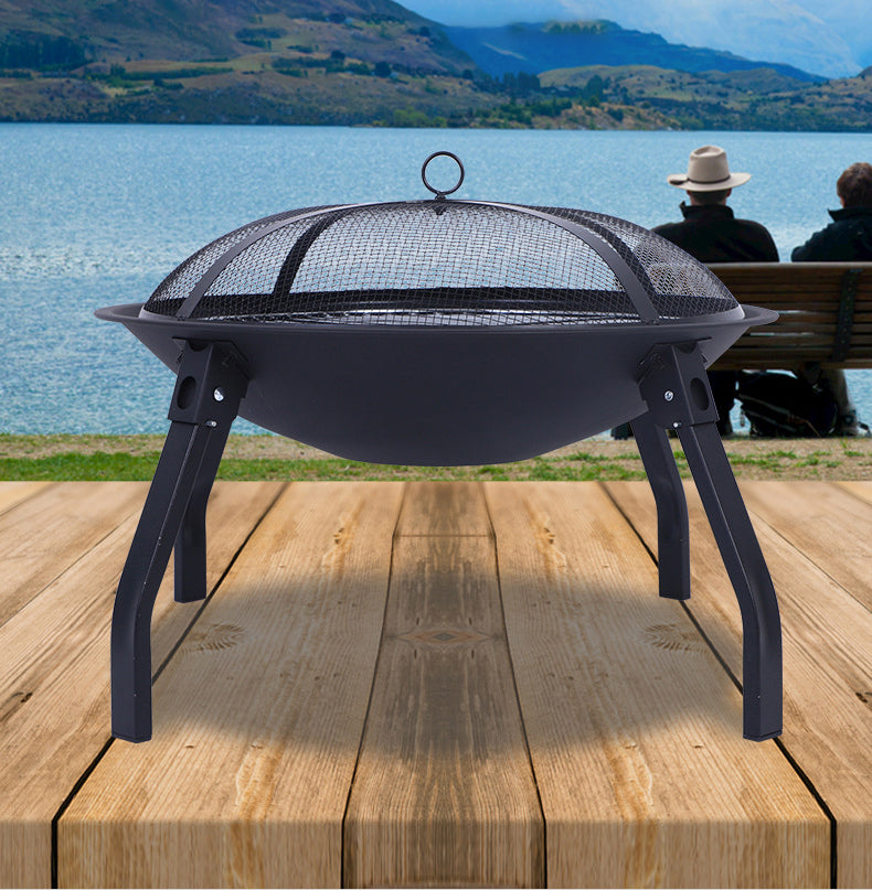 2-in-1 Foldable BBQ Firepit