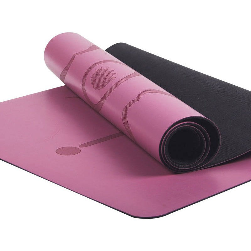 Primium Yoga Mat With Position Line Non-Slip Mat