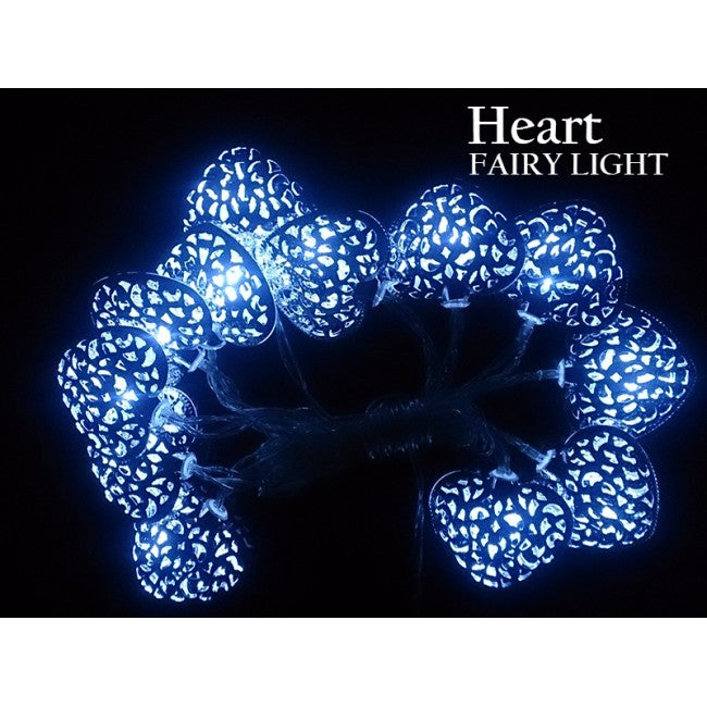 Solar Powered Moroccan Style Fairy Light-HEART