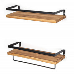 2PCs Bathroom Kitchen Livingroom Industrial Floating Shelves