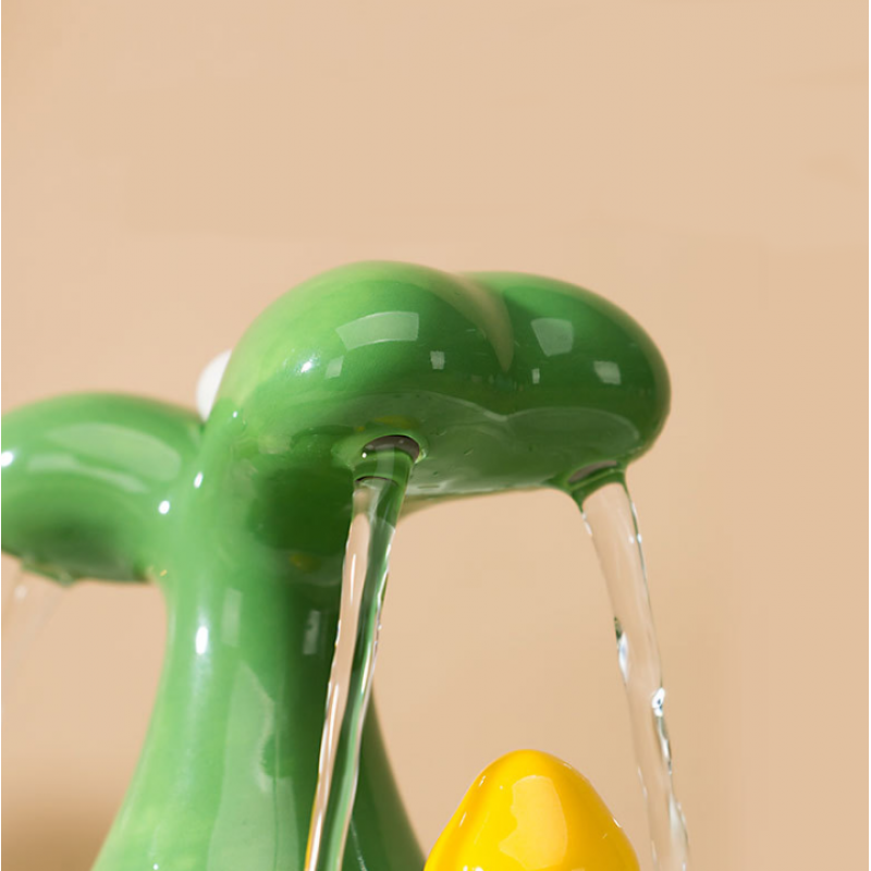Ceramic Pet Water Fountain Green