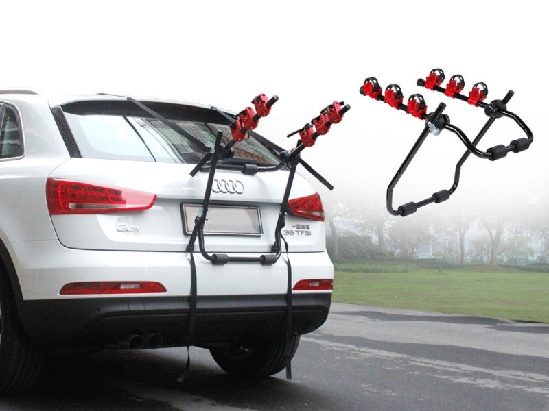 Car Trunk Bicycle Bike Carrier Rack 3 Bikes