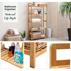 4 Tier Bamboo Shoe Rack 100x50cm