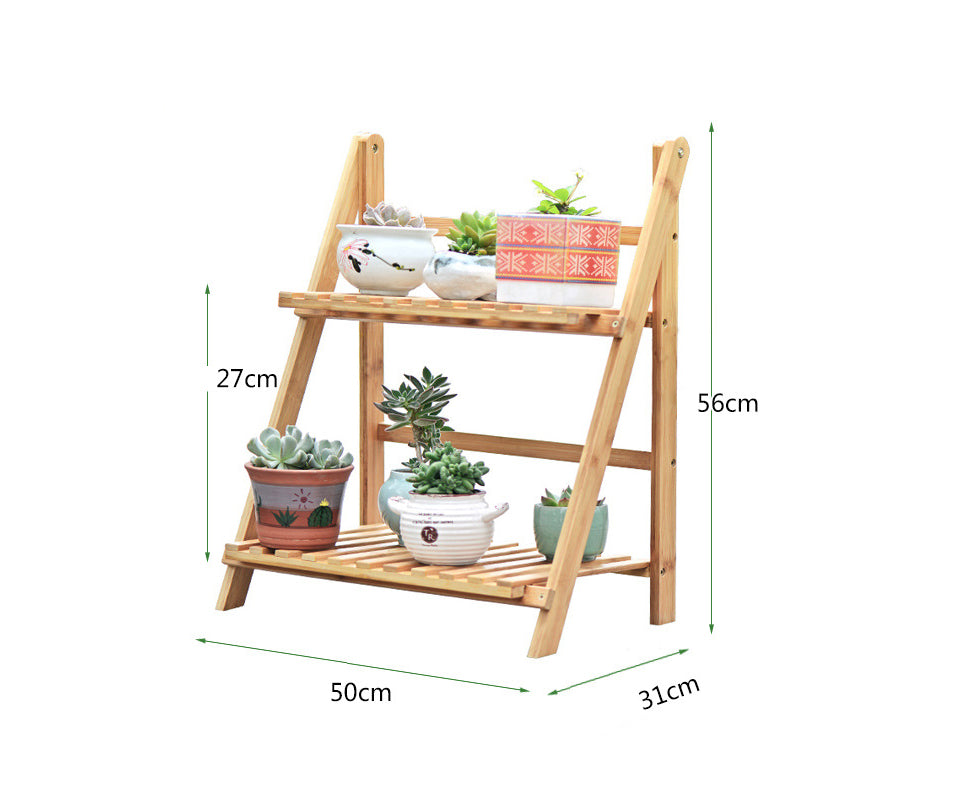 Garden Plant Stand 50cm + Flower Pots Steel Tool Set