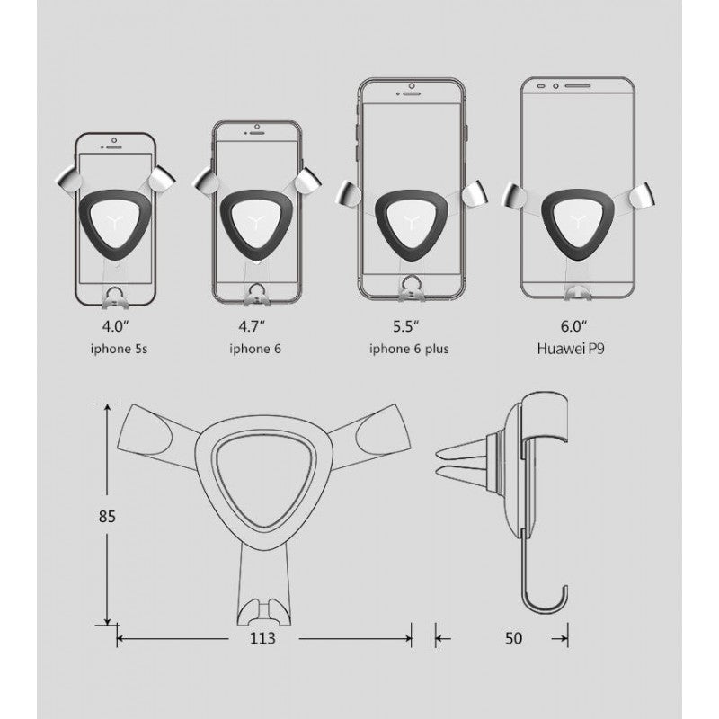 Car Phone holder Triangle