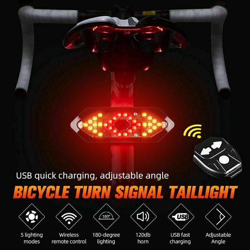 Rechargeable Bike Tail Light with Indicator Light