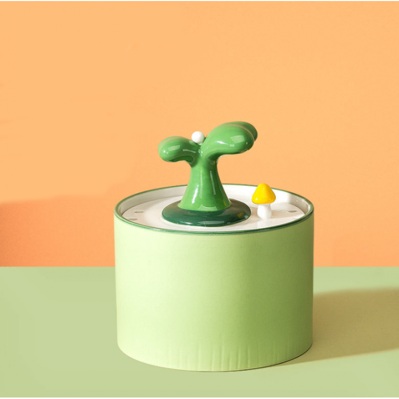 Ceramic Pet Water Fountain Green