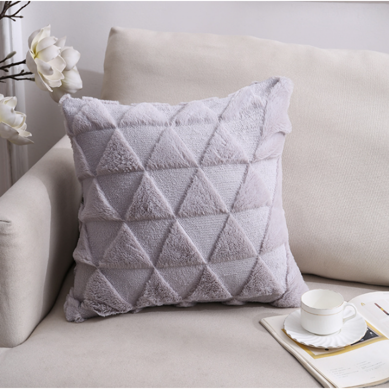 3D Triangle Plush Cushion