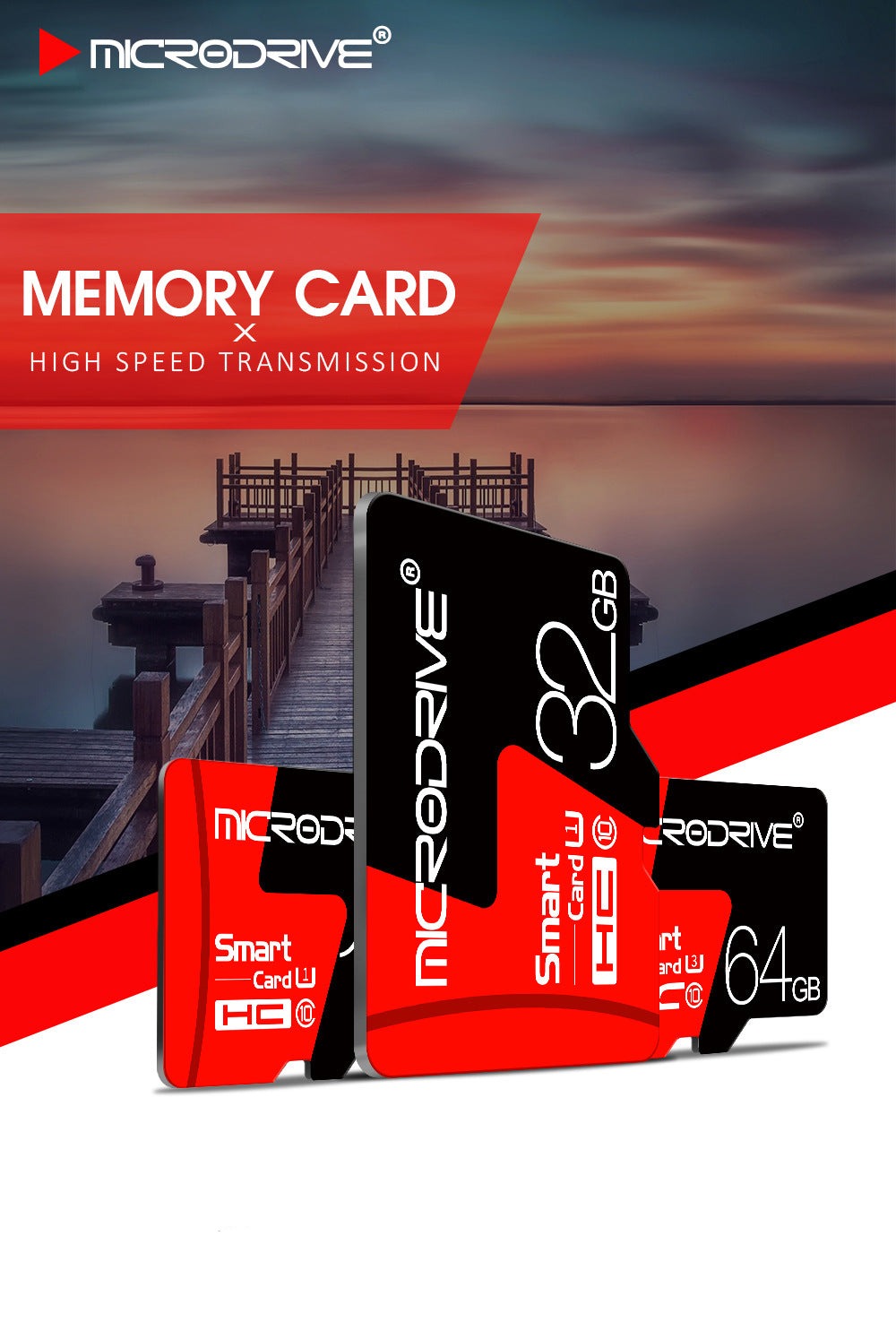 Microdrive Micro SD Memory Card