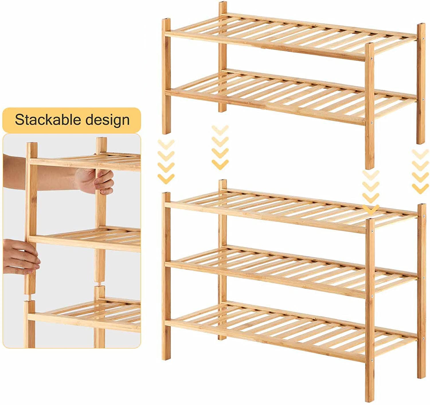 Build-Your-Own Bamboo Shelf  - 2 Sizes Available