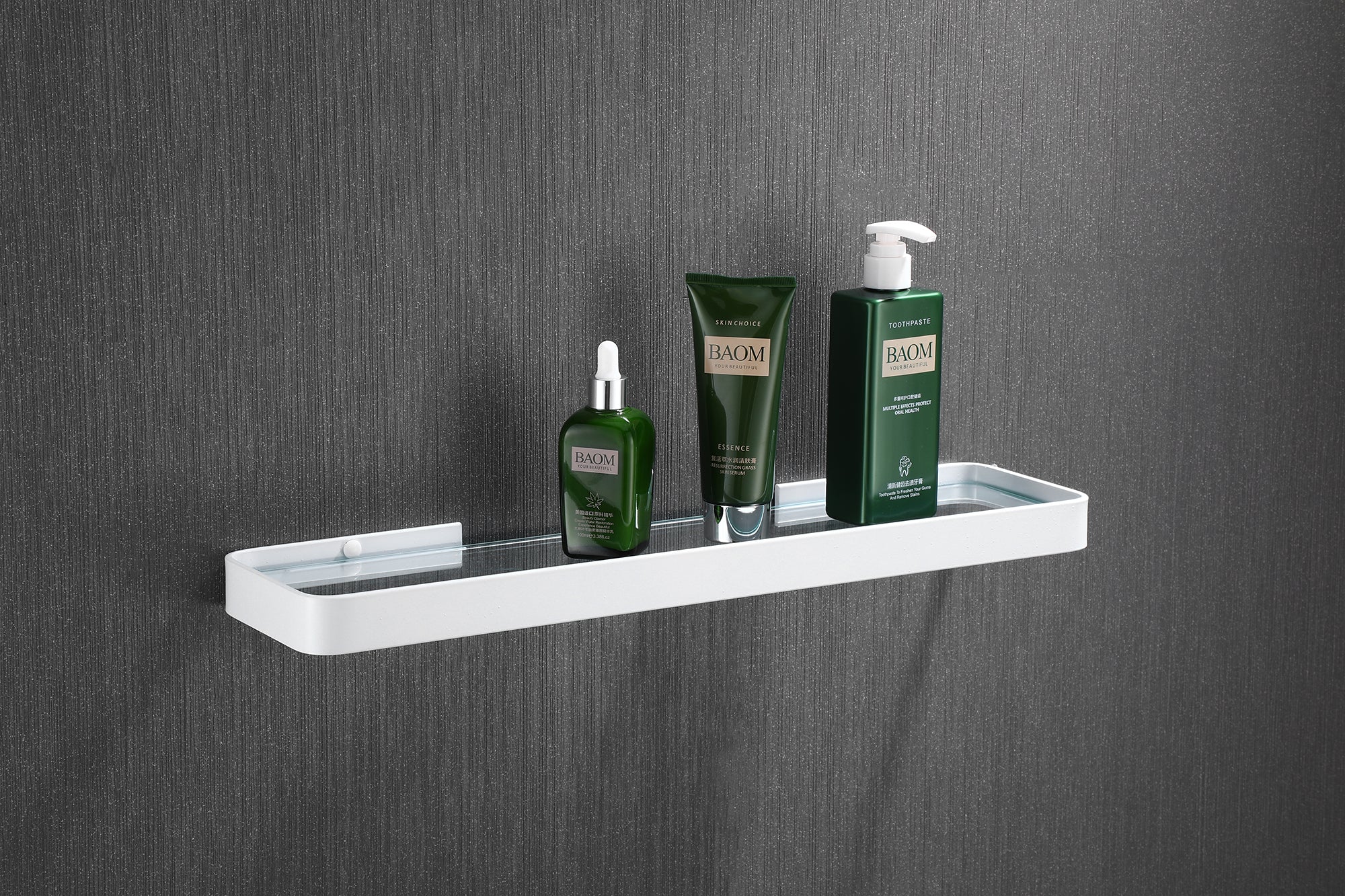 Aluminium Glass Shelf 55cm