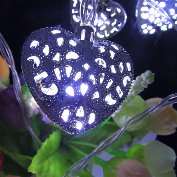 Solar Powered Moroccan Style Fairy Light-HEART