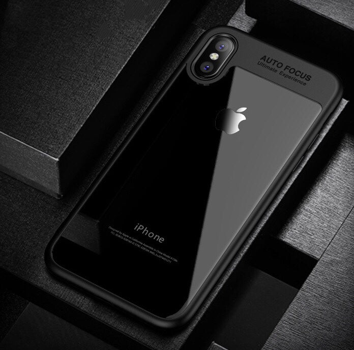 iPhone X Case Luxury silicone Transparent frame case