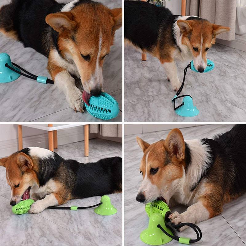 Rubber Rope Ball Dog Toys