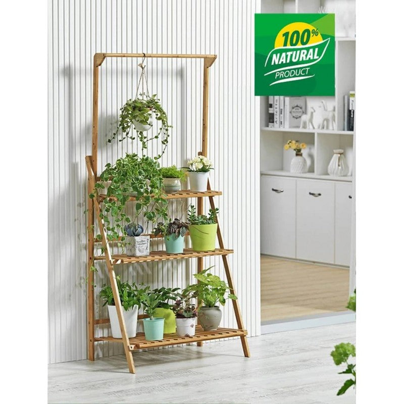 Hanging Bamboo Planter Stand