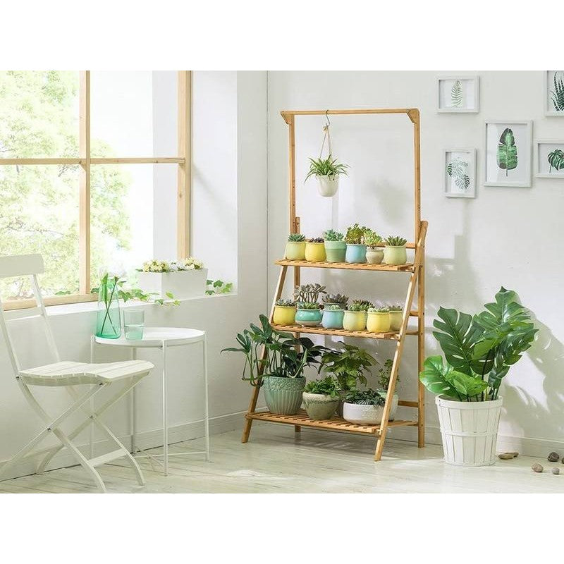 Hanging Bamboo Planter Stand