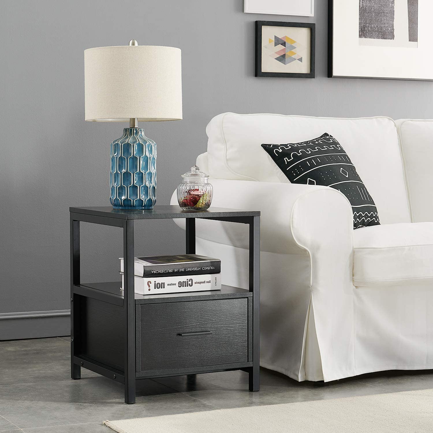 Modern Bedside Table with Drawer