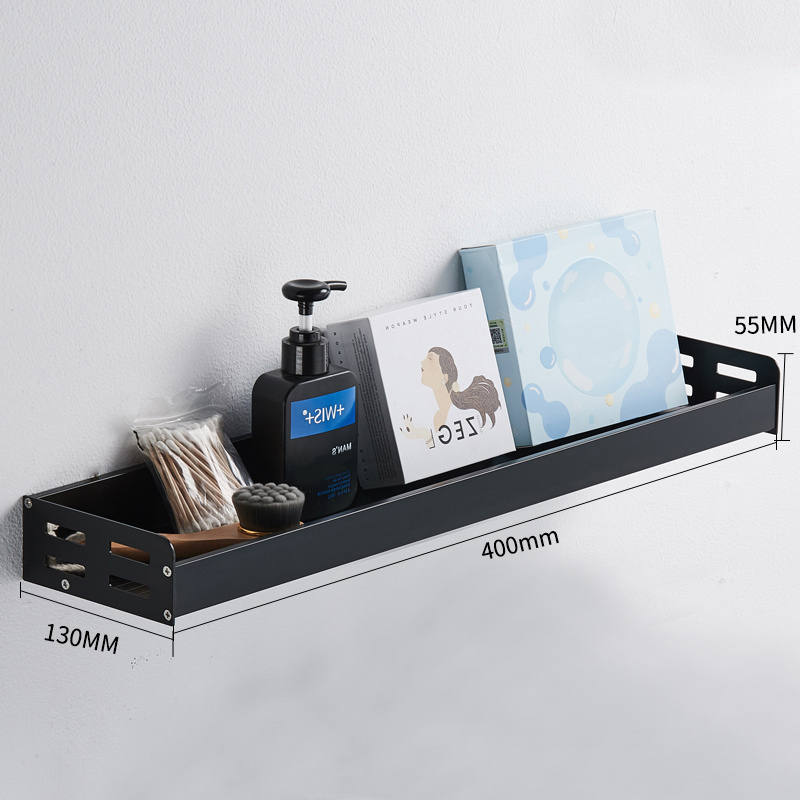 Bathroom Shelf - Matt Black