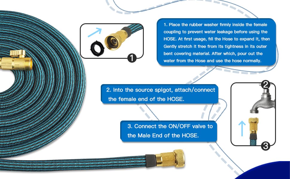 Expandable Garden Water Hose 22.5M