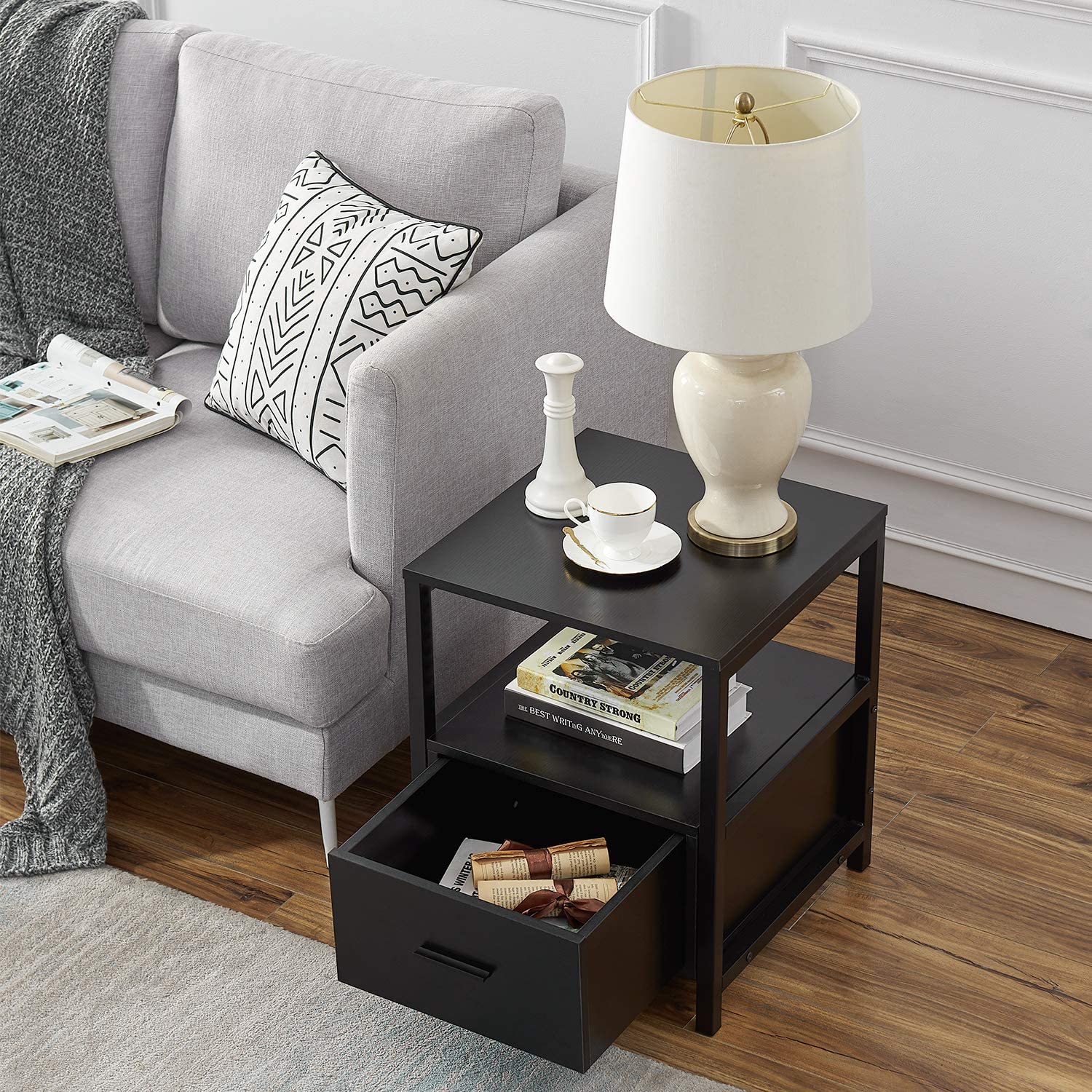 Modern Bedside Table with Drawer