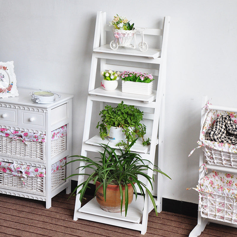 4 Tier Foldable Plant Ladder Shelf