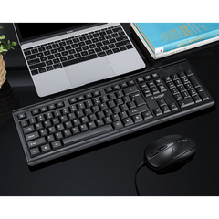 T-Wolf TF-500 Wires Office Keyboard Mouse Set