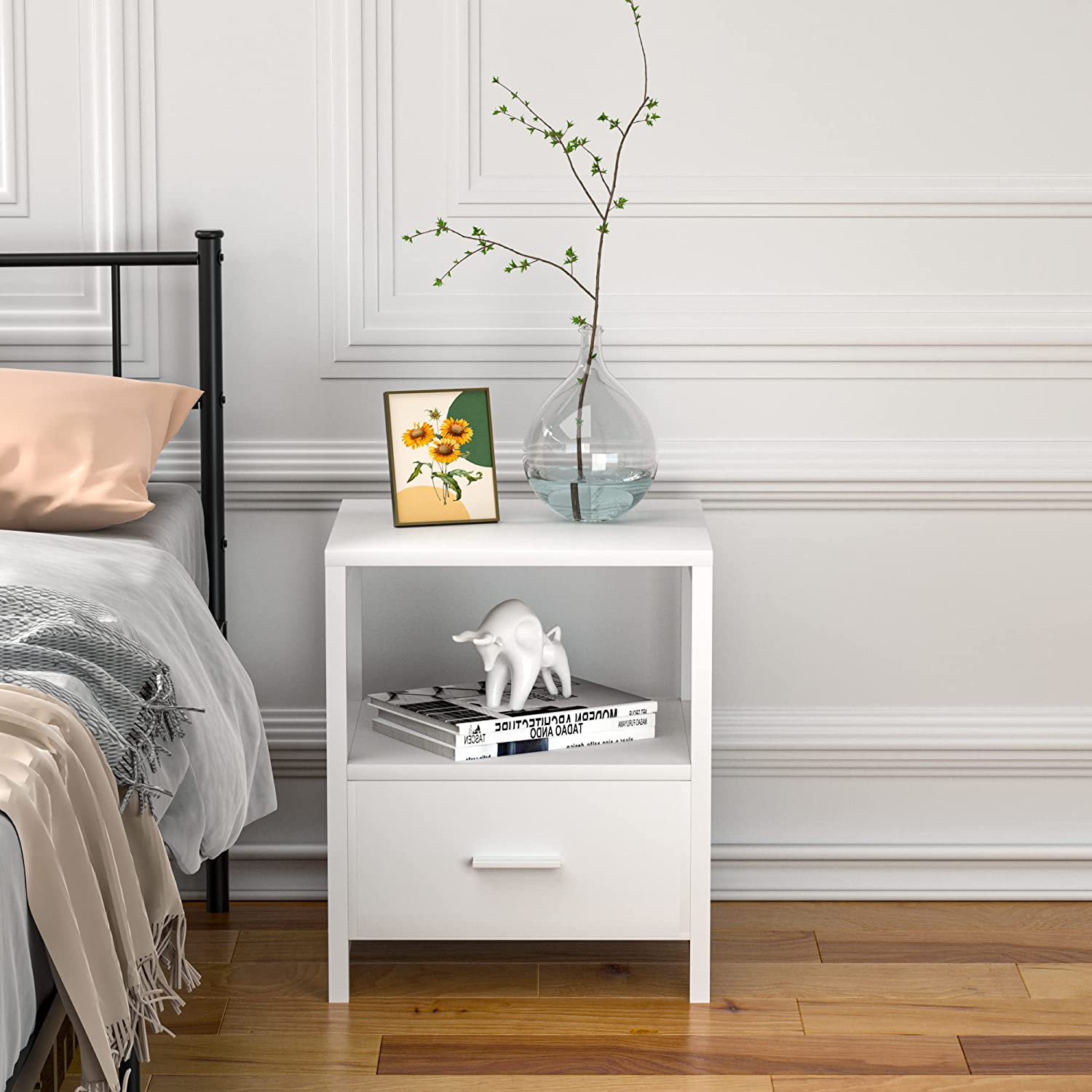 Modern Bedside Table with Drawer