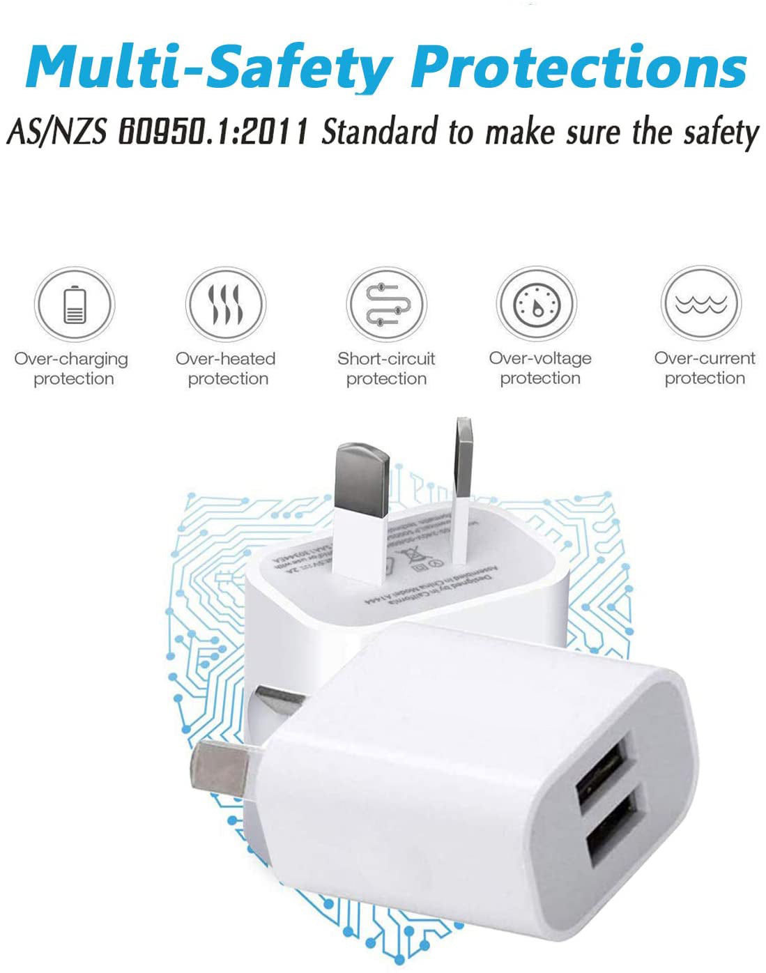 Dual USB-A Wall Charger - 2.1A