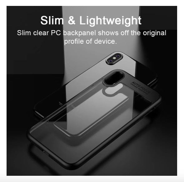 iPhone X Case Luxury silicone Transparent frame case