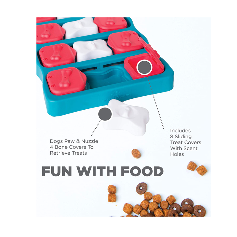 Nina Ottosson by Outward Hound Dog Brick Interactive Treat Puzzle Dog Toy