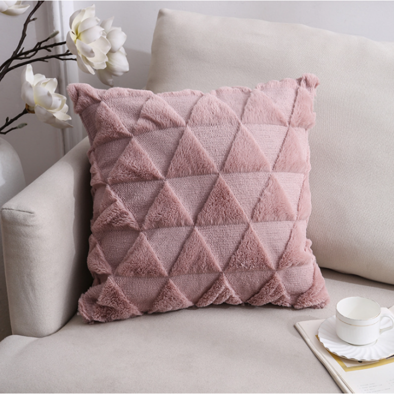 3D Triangle Plush Cushion