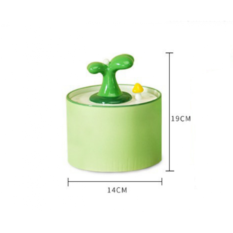 Ceramic Pet Water Fountain Green