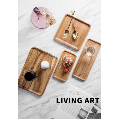 Yael Wooden Rectangle Plate