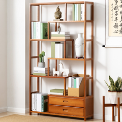 Geometry Bamboo Bookshelf