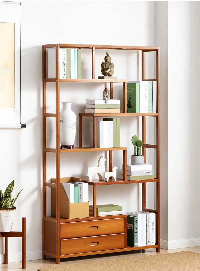 Geometry Bamboo Bookshelf