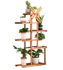 Bamboo Windmill Plant Stand