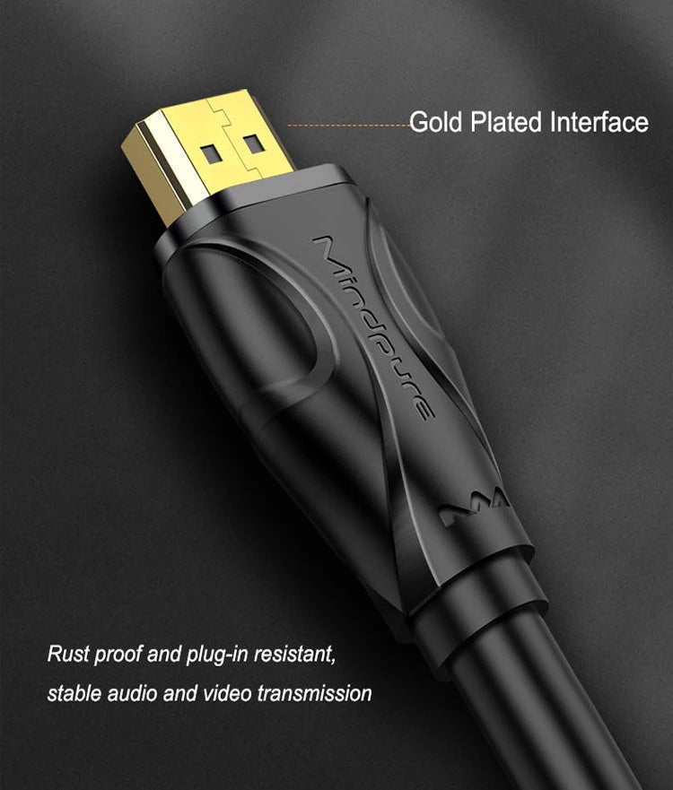 HD002 HDMI Male to Male Connection Cable (Standard Version) Black