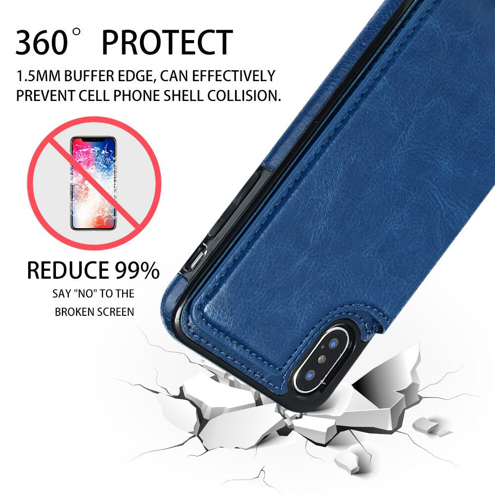 PU Leather Wallet Case with Card Slots Flip Cover for Samsung Note 9