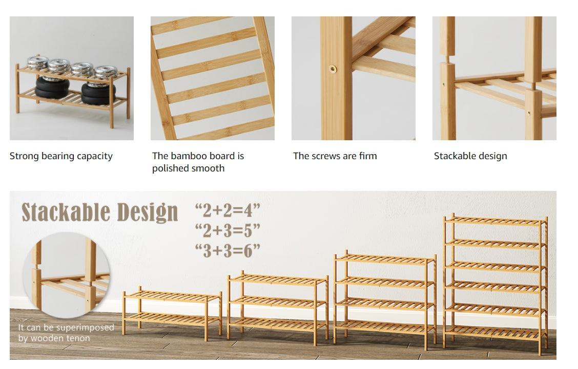 Build-Your-Own Bamboo Shelf  - 2 Sizes Available