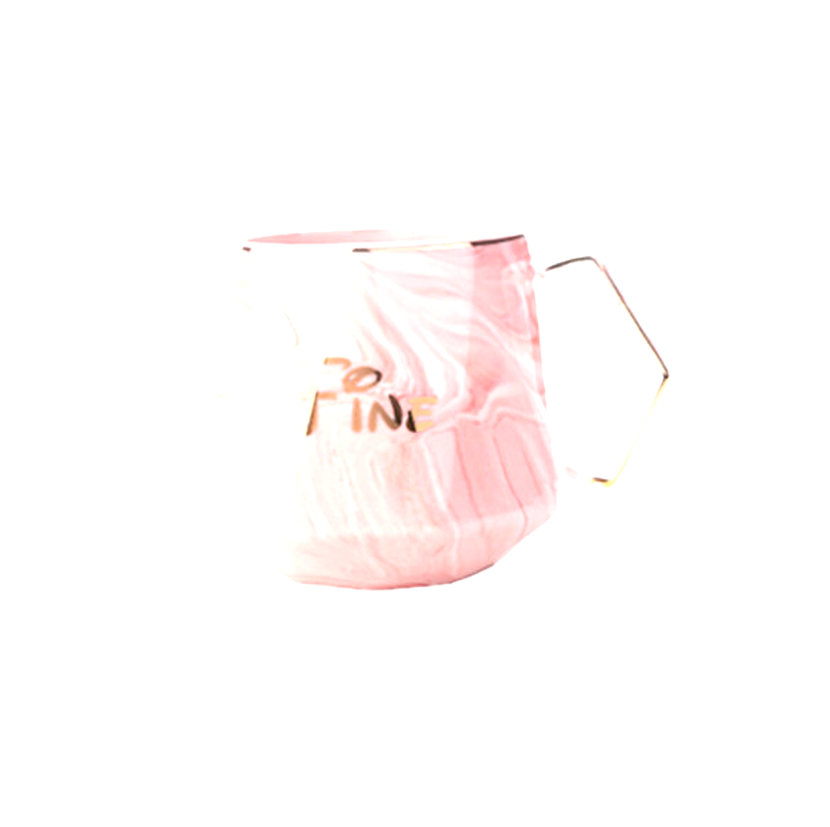 Nordic  "We are fine" Marble Diamond Mugs Gift Set