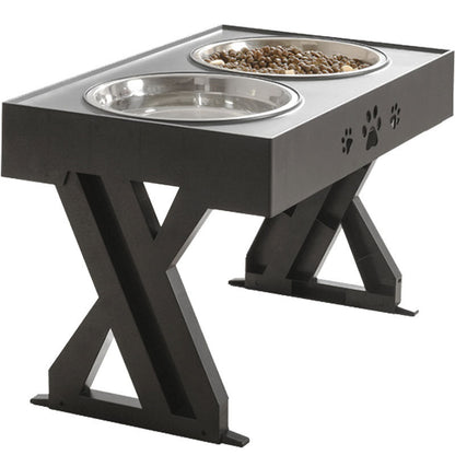 Heavy Duty Stainless Steel Pet Adjustable Feeding Desk