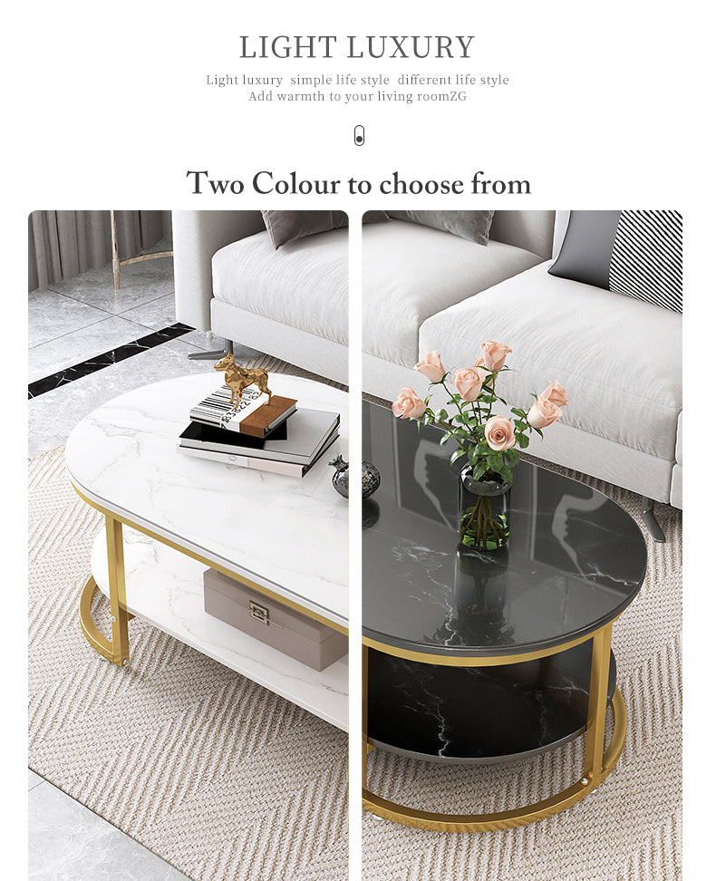 Rona Designer Golden Coffee Table